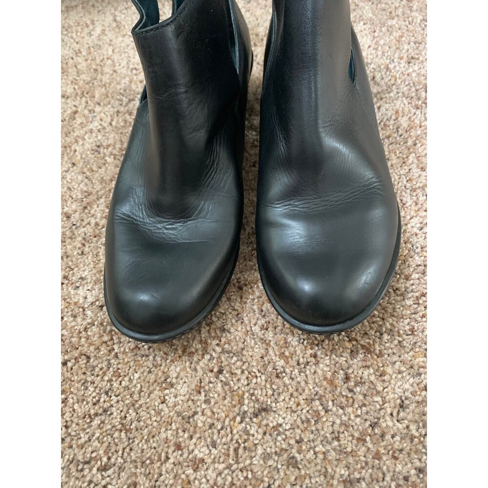Dansko Bonita Leather Black Back Zip Bootie Cutout Side Womens Size 39  US 8.5 - Picture 7 of 9
